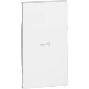 Living now cover illuminabile con simbolo chiave 2 moduli colore bianco kw01m2f