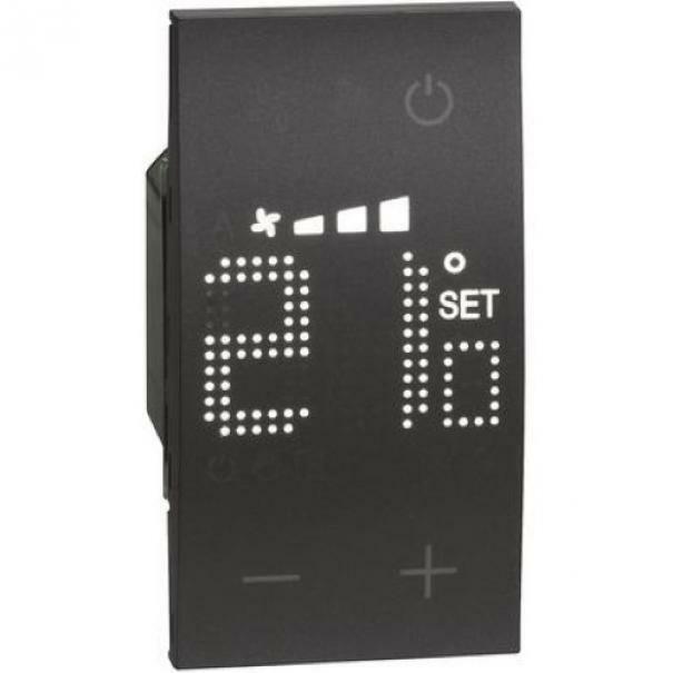 bticino bticino living now termostato con display retroilluminato colore nero kg4691 - foto 1