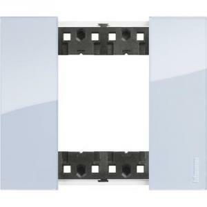 Living now placca 2 moduli in plastica bimaterica colore sky ka4802da