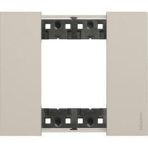Living now placca 2 moduli in plastica colore sabbia ka4802km