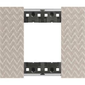 Living now placca 2 moduli in plastica effetto pixel colore optic ka4802mm