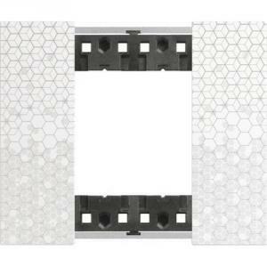 Living now placca 2 moduli in plastica effetto pixel colore pixel ka4802mw