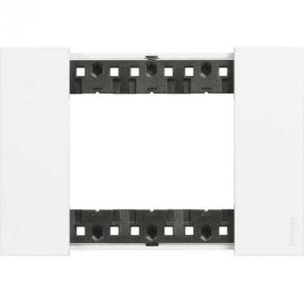 bticino bticino living now placca 3 moduli in plastica colore bianco ka4803kw - foto 1