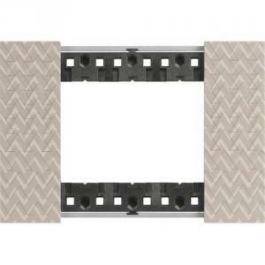 Living now placca 3 moduli in plastica effetto pixel colore optic ka4803mm
