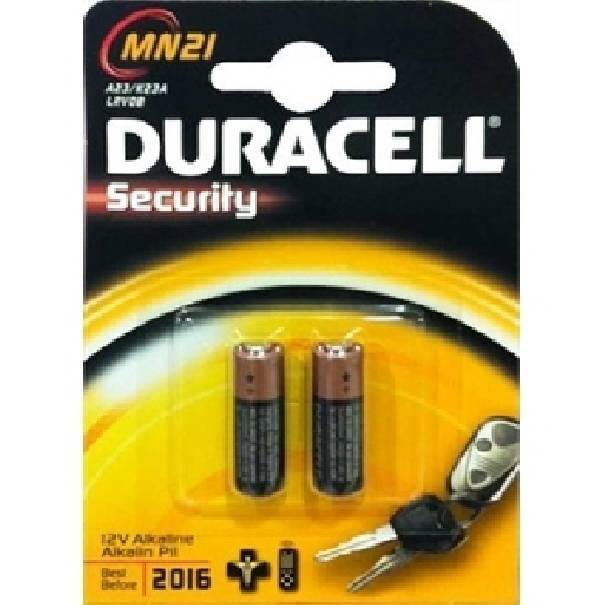 duracell duracell security blister 2 batterie per dispositivi allarme mn21bl/b2 - foto 1