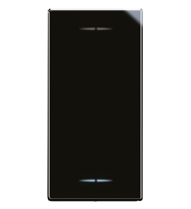 Invertitore tasto illuminabile AVE Life S44 1 modulo 16A nero - 442004 01