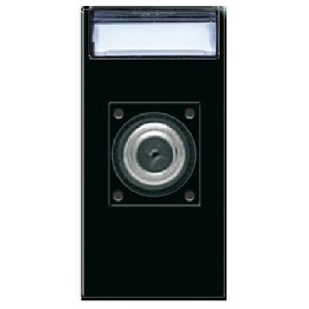 Presa coassiale TV/SAT AVE Life S44 tipo F 1 modulo nero - 442096F 01
