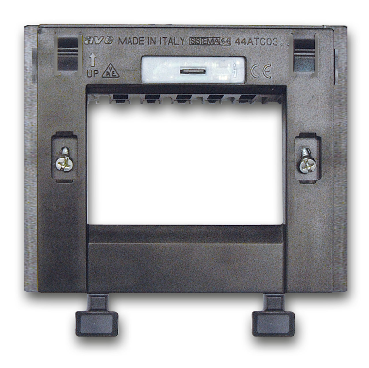 Supporto per placche scivolo AVE Touch 3 moduli grigio -  44ATC03GSL 01
