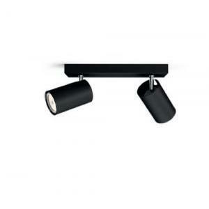 Consumer spot da soffitto kosipo 2xgu10 colore nero 915005531901 50592/30/pn 5059230pn