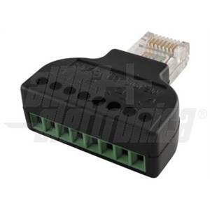Spina rj45 a morsetto colore nero in pvc 94-929