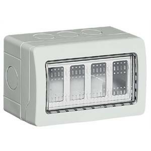 Matix  contenitore ip55 4 posti con portelli 25504