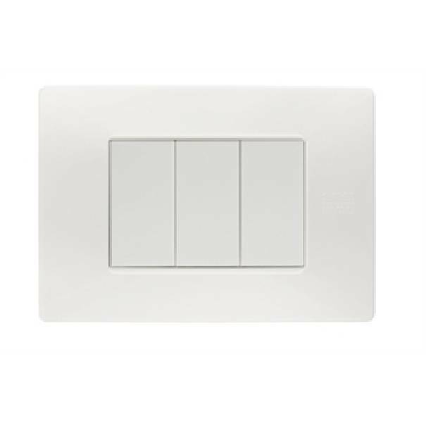simon urmet simon urmet placca 3 posti colore bianco flexa nea 11803.bn - foto 1
