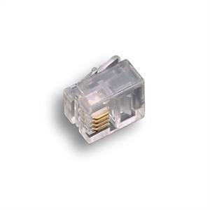 Plug telefonico   rj11 6/4 contatti dorati - 22290