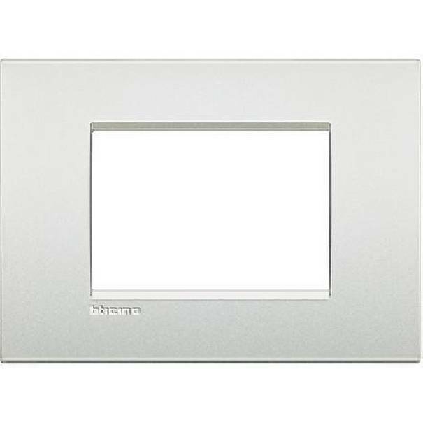 bticino bticino livinglight air  placca 3 moduli colore bianco perla lnc4803pr - foto 1
