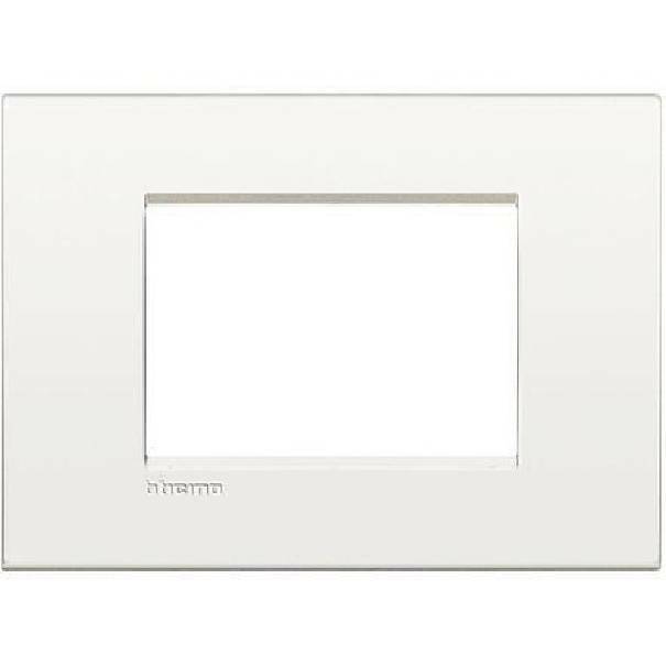 Placca 3 Moduli BTICINO LIVINGLIGHT AIR Colore Bianco Puro - LNC4803BN 01