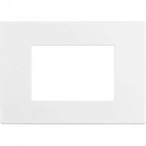 Axolute air placca 3 moduli colore bianco opaco verniciabile hw4803aw
