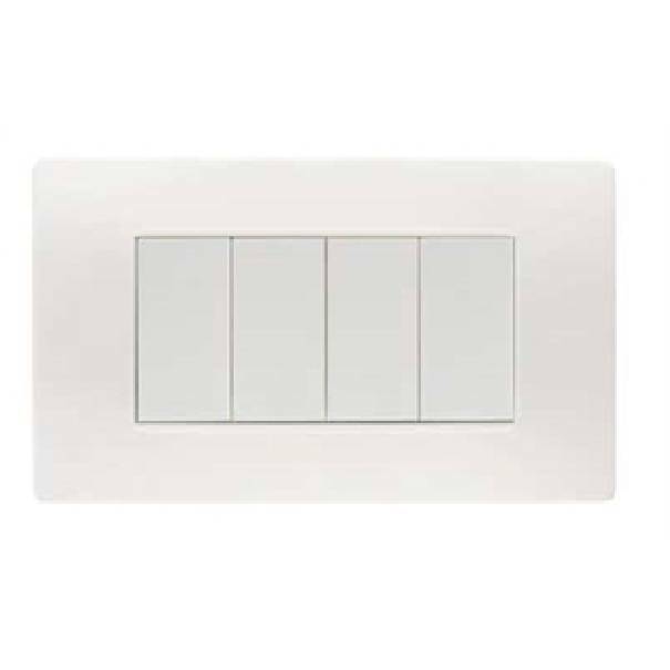 simon urmet simon urmet placca 4 posti colore bianco flexa nea 11804.bn - foto 1