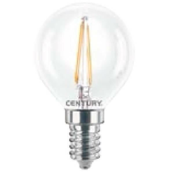 century century lampadina mini sfera chiara filamento led 4w attacco e14 luce calda inh1g-041427 - foto 1