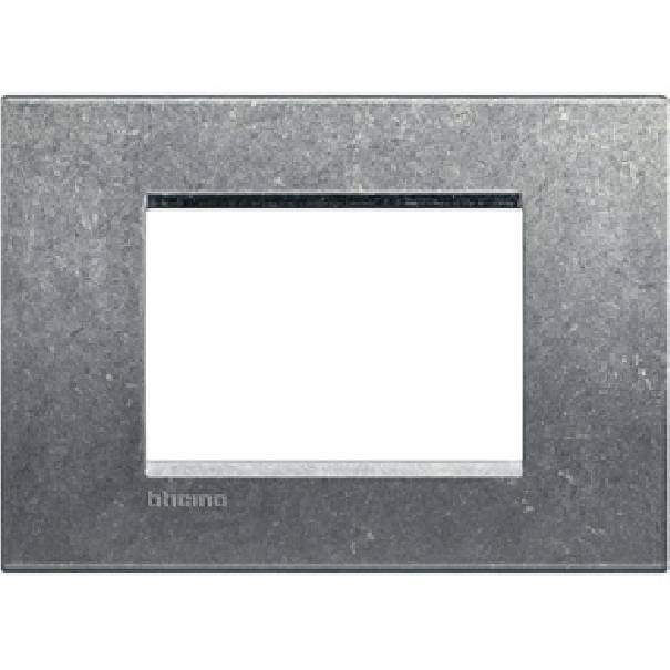 bticino bticino livinglight placca 3 moduli colore native lna4803na - foto 1