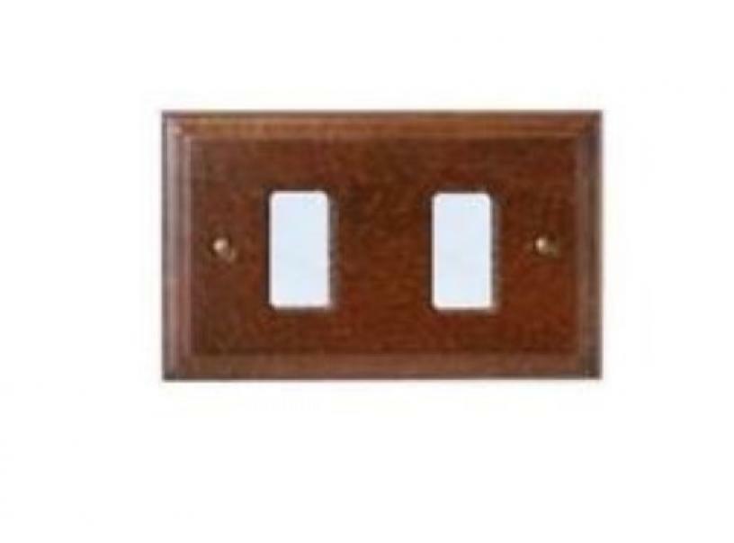 cal cal magic placca 2 posti in legno colore noce 2802 - foto 1