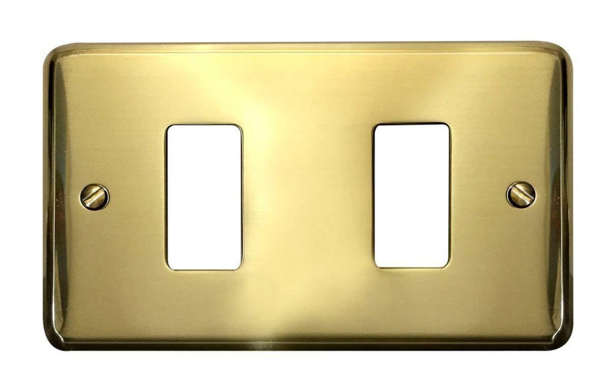 cal cal magic placca 2 posti colore ottone 5002 - foto 1