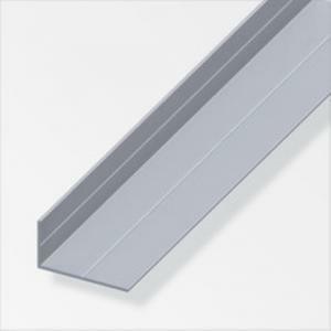 Aluminium gmbh 2,5mt di profilo angolare in alluminio naturale colore naturale con scanalature 25670