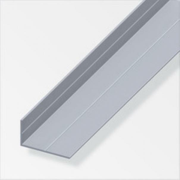 alfer alfer aluminium gmbh 2,5mt di profilo angolare in alluminio naturale colore naturale con scanalature 25670 - foto 1