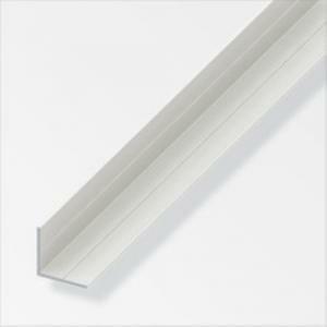 Aluminium gmbh 2,5mt di profilo angolare in plastica colore bianco con scanalature 21630