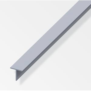Profilo quadrato a t  aluminium 19.5x1.5mm lunghezza 1m naturale - 25728