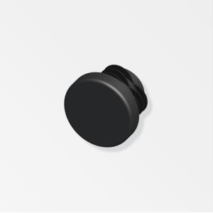 Tappi a lamelle tondi  aluminium 15.5mm nero 2pz - 29806