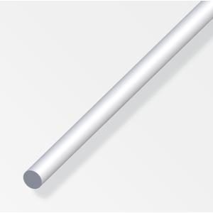 Barra tonda  aluminium diametro 8mm lunghezza 1m argento - 01030