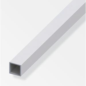 Tubo quadrato  aluminium 10x10x1mm lunghezza 1m argento - 01072