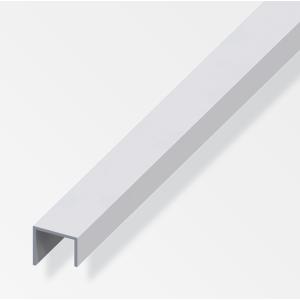 Profilo per maniglie  aluminium 20x22x15mm lunghezza 1m argento - 01403