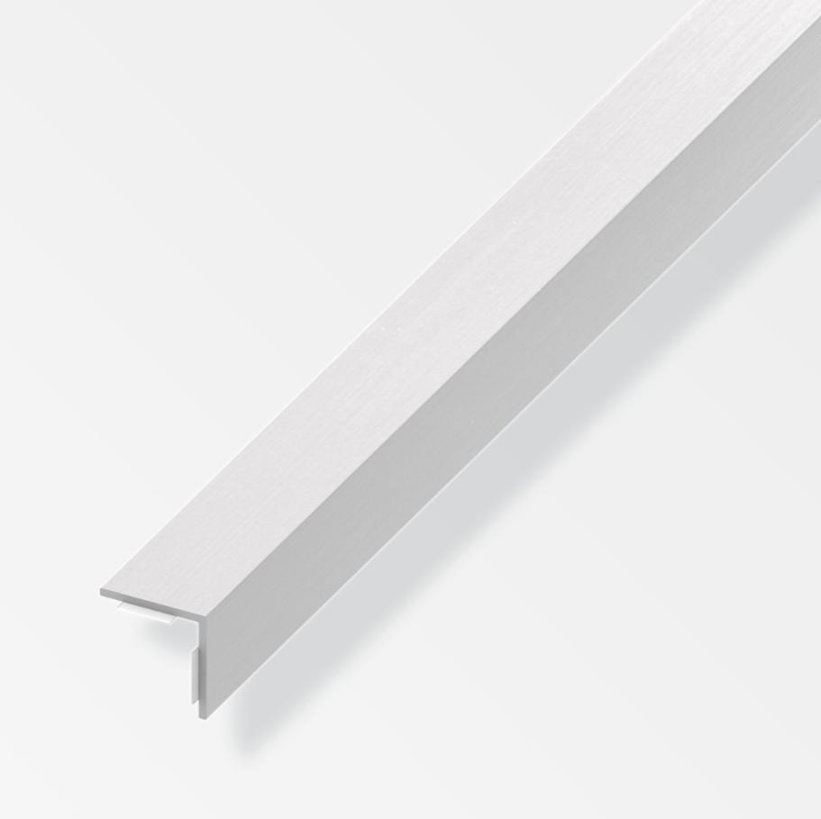 Canala angolare autoadesiva con lati uguali Alfer Aluminium 20x20x1.5mm 1m - 12615 01