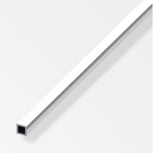 Tubo quadrato  aluminium 15x15x1mm lunghezza 1m ottica cromata - 01273