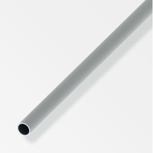 Tubo tondo  aluminium 8x1mm lunghezza 1m effetto acciaio inox - 02221