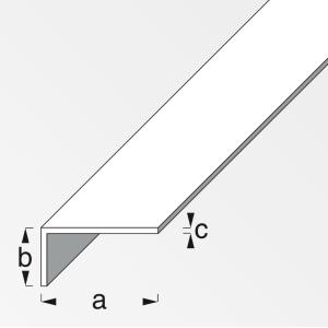 Canala angolare  aluminium 20x10x1.5mm lunghezza 1m bianco - 12150