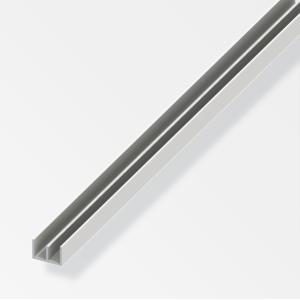 Profilo di guida  aluminium montaggio alto 10x6x1mm 1m bianco - 12166