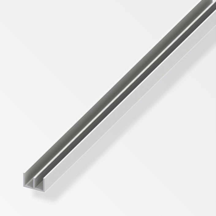 Profilo di guida Alfer Aluminium montaggio alto 10x6x1mm 1m bianco - 12166 01