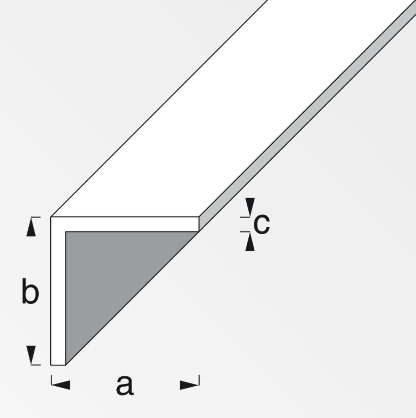 Canala angolare con lati uguali Alfer Aluminium 30x20x2mm 1m argento - 01044 02