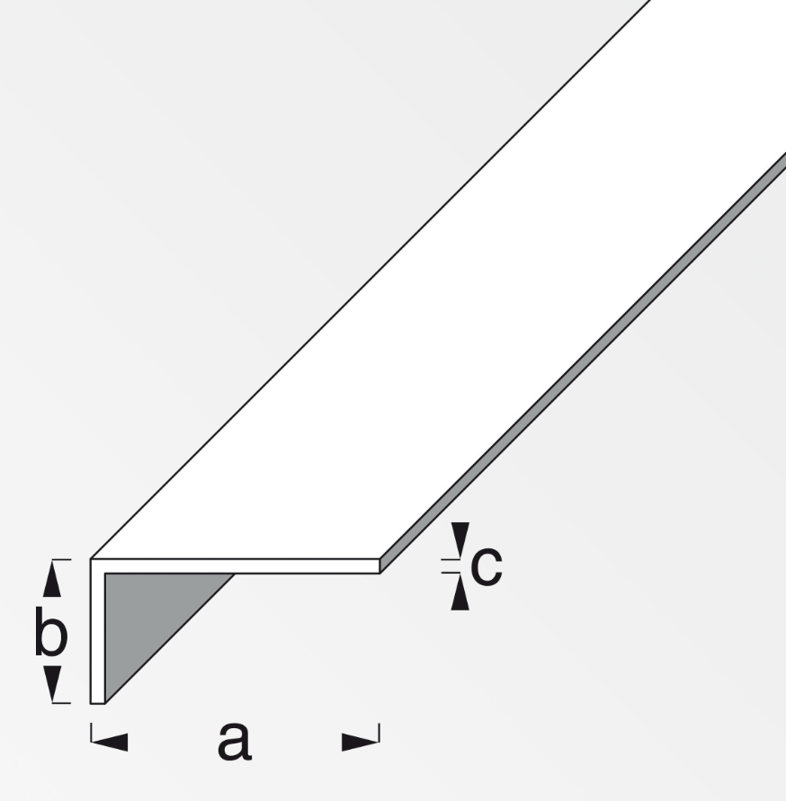Canala angolare Alfer Aluminium 20x10x1mm da 1m ottica cromata - 01250 02