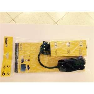 Multipresa 1schuko+2bipasso+cavo 1,5m colore nero fp00510.c