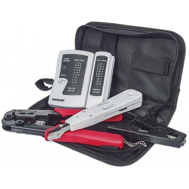 intellinet kit utensili per reti + tester 780070 - foto 1