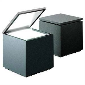 Lampada da tavolo cuboluce 40w laccaseta antracite 139
