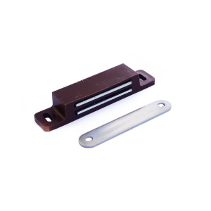 Chiusura magnetica  forza 12kg marrone 2pz - r01253