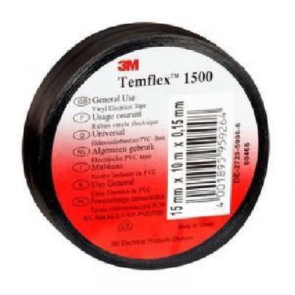 3m 3m nastro isolante nero 19x20x0,15mm tem150019x25ne - foto 1