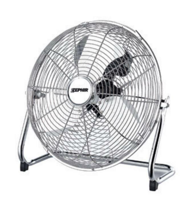 zephir zephir ventilore industriale ad alta velocita' 120w 3 velocita' diametro 45cm in acciaio cromato pf45cr - foto 1