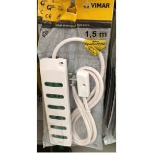 Multipresa 4 p17/11 con cavo 1.5mt colore bianco fp00406.c.b