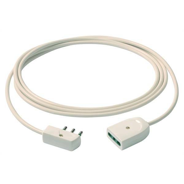 vimar vimar cavo prolunga 3g1+spina piatta 5m colore bianco 0p32389.b - foto 1