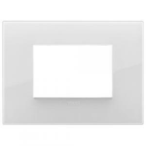 Arke' placca classic tecnopolimero 3 posti colore reflex ghiaccio total look 19653.b66